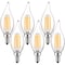 Luxrite CA11 LED Light Bulbs 5W (60W Equivalent) 550LM 4000K Cool White Dimmable E12 Candelabra Base 6-Pack LR21597-6PK - alternate 1